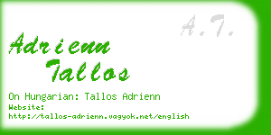 adrienn tallos business card